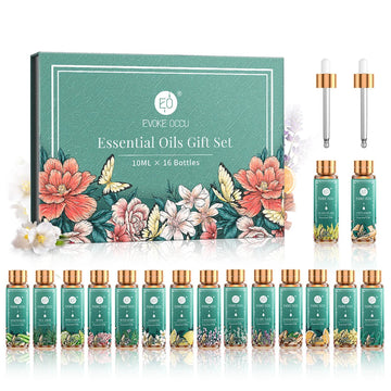 Pure essential oils displayed in elegant bottles, emphasizing natural and high-quality aromatherapy products for wellness