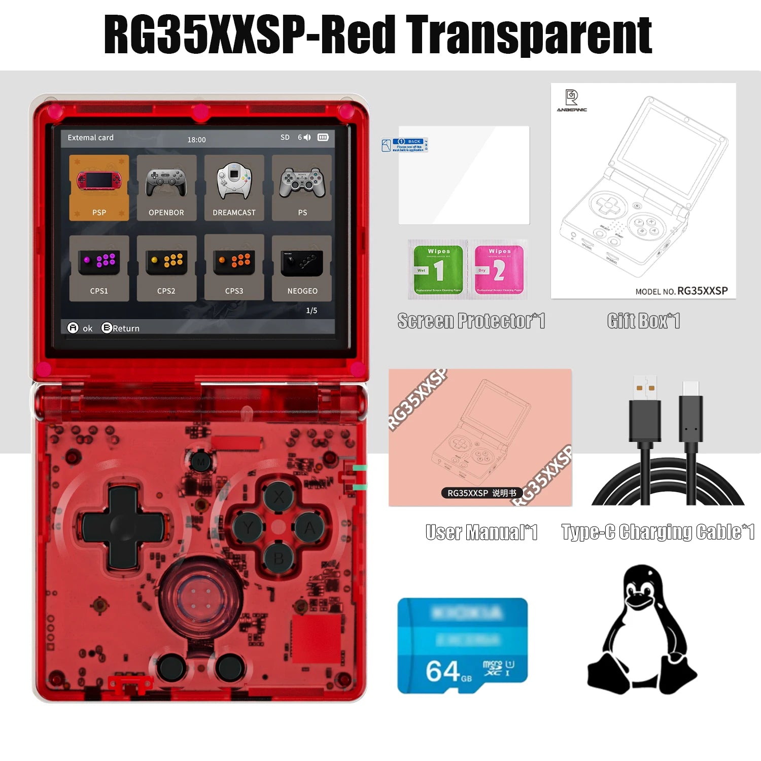 Retro handheld game console featuring classic design and portable gaming experience for enthusiasts