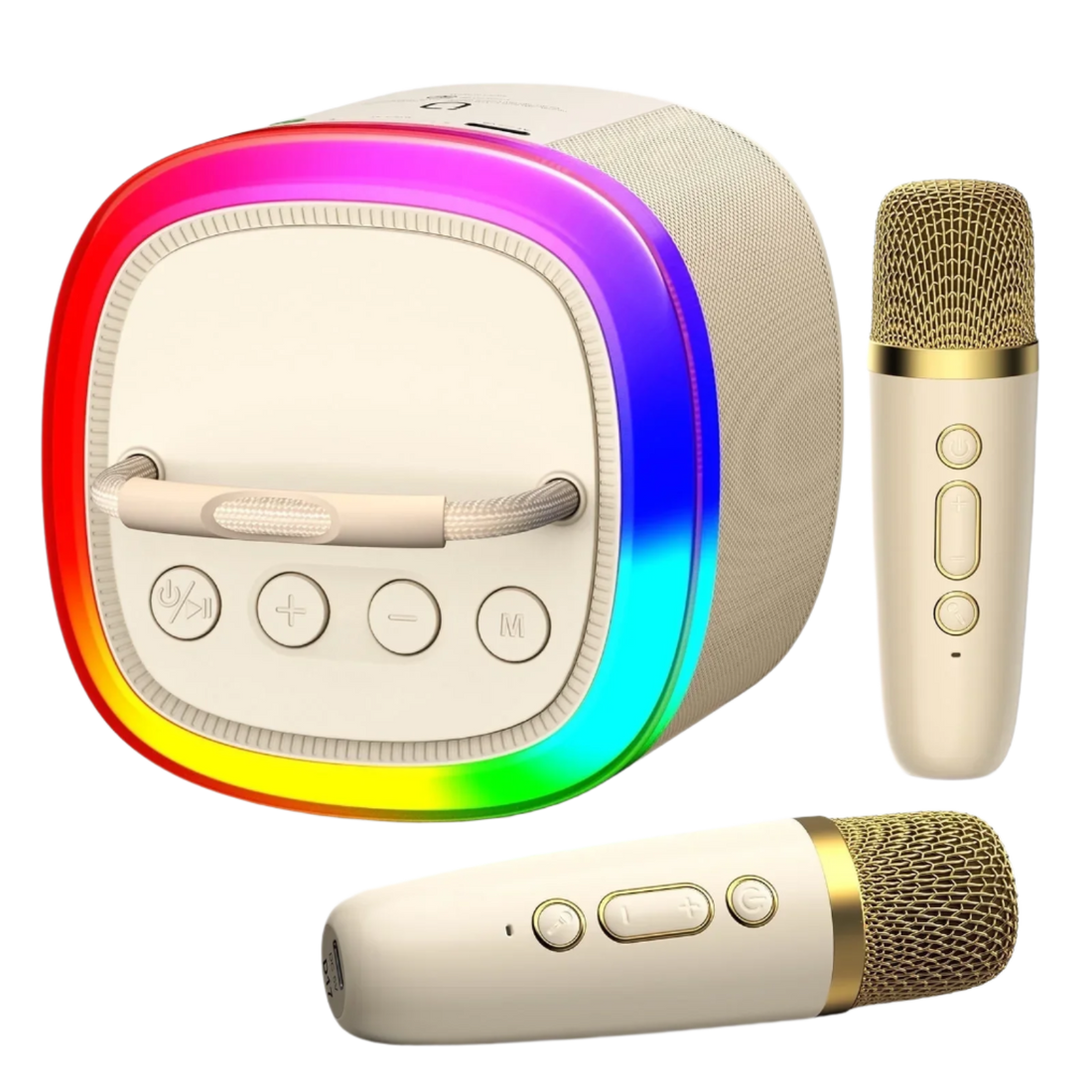 Portable Bluetooth karaoke microphone for wireless singing and entertainment