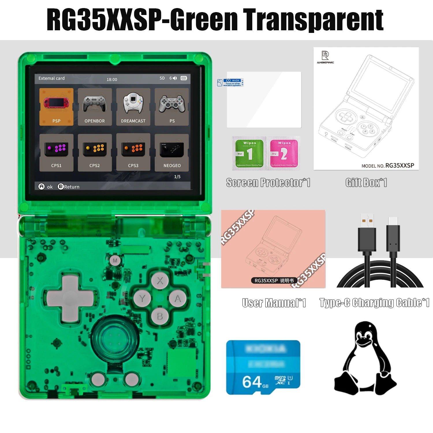 Retro handheld game console featuring classic design and portable gaming experience for enthusiasts