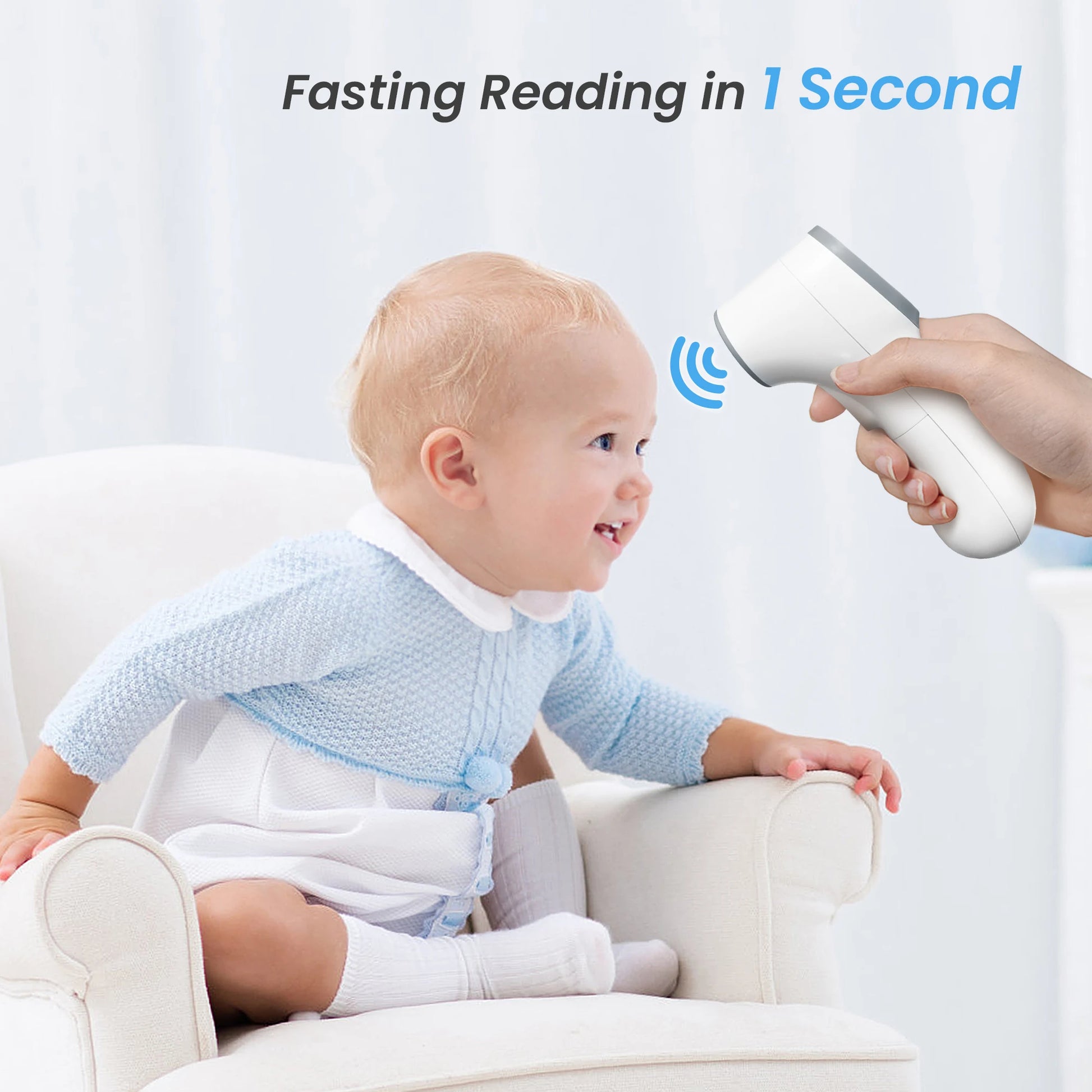 Infrared thermometer for accurate temperature measurement with advanced infrared technology, ideal for medical and industrial use