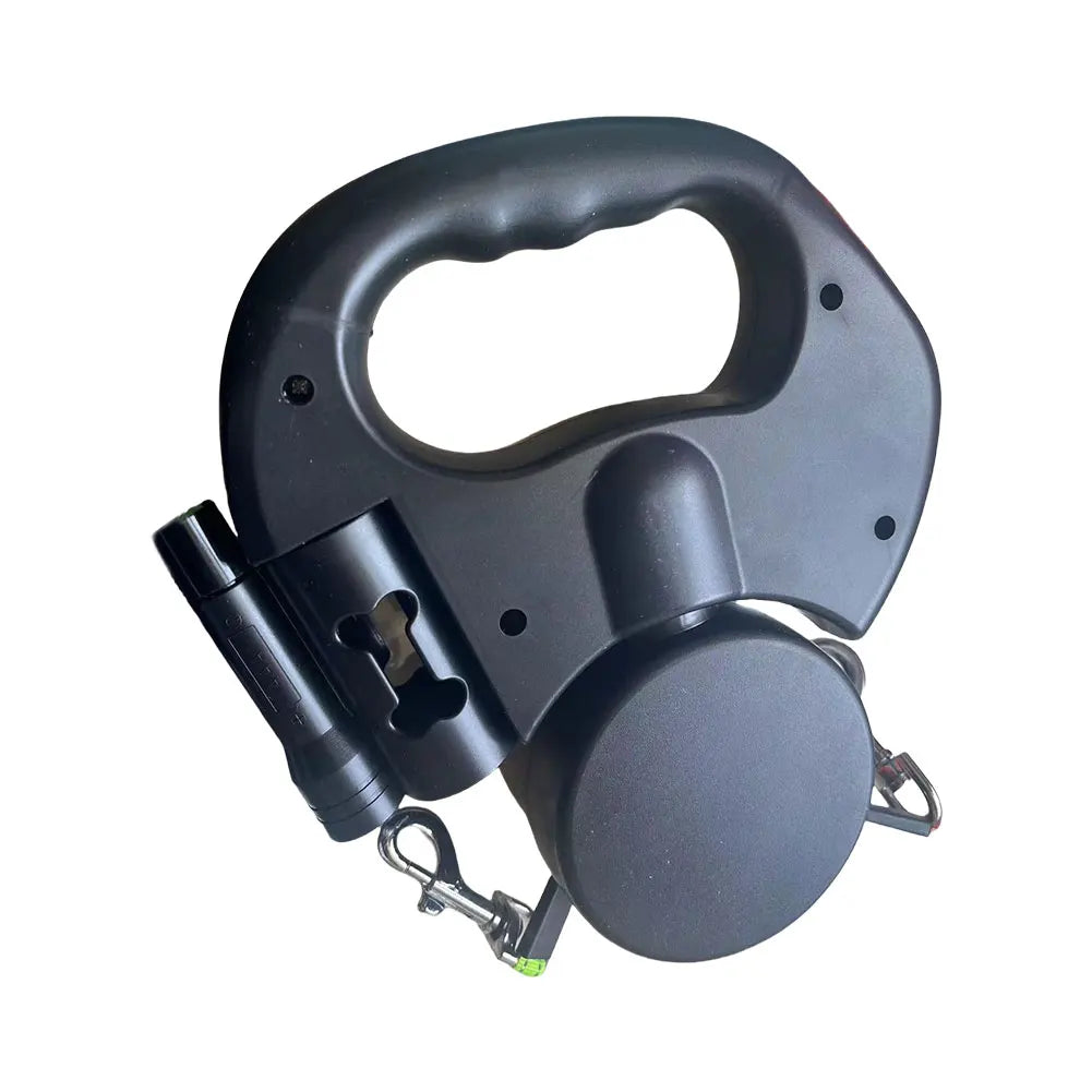 Double headed dog leash designed for durability and control, perfect for walking two dogs simultaneously with ease.